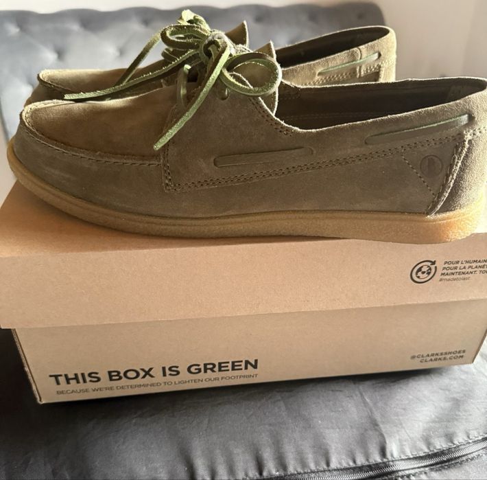 Mocasini CLARKS din piele întoarsă