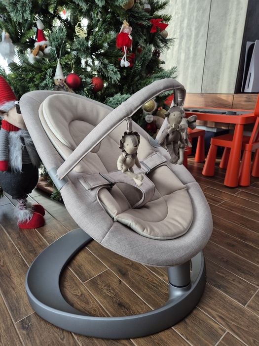 Vând sezlong, balansoar bebe  NUNA – LEAF Grow Biscotti, Testat pana l
