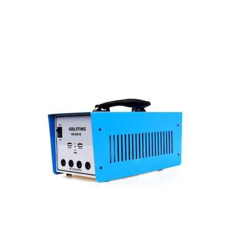 Sistem voltaic 100W  GD-8018 cu 3 becuri, 2 x USB si panou voltaic