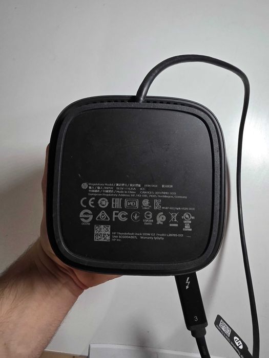 Thunderbolt 3 Dock Hp 120w 0.7m cable usb C