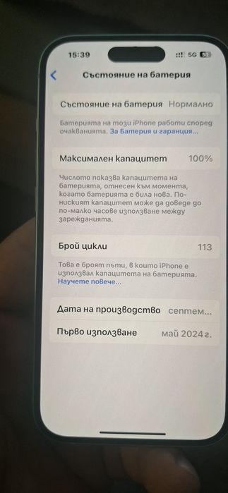 Iphone 15 с гаранция