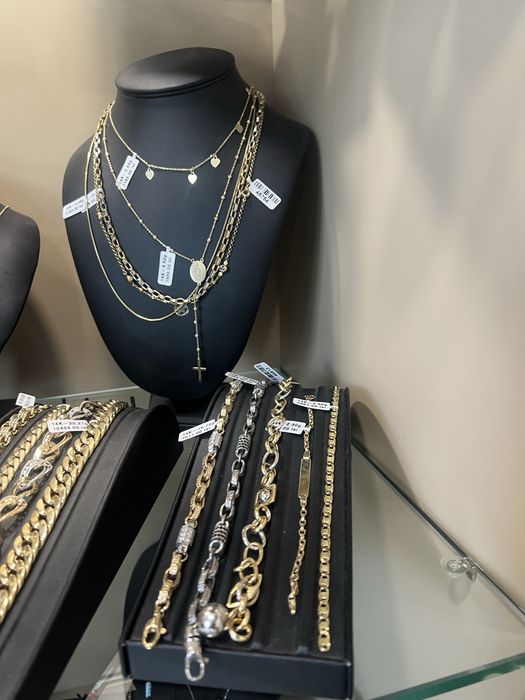 Bijuterii aur 14k 18k 585 750 lant bratara cercei  inel dama, barbat colier