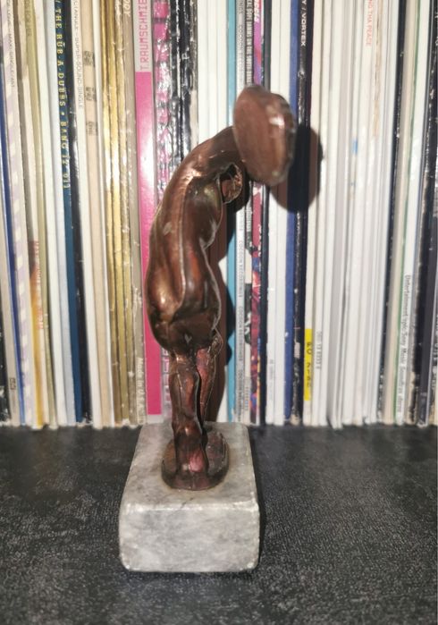 Фигура на диско - хвъргач на Мирон  винтидж бронзова фигурка  статуя