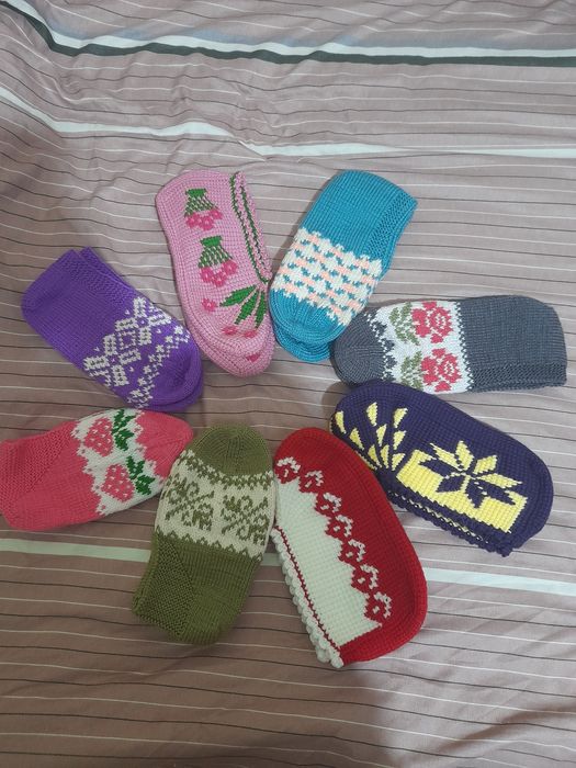 Вязанные тапочки