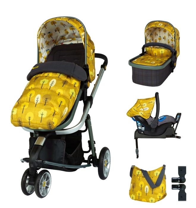 Детска количка Cosatto Giggle 3 Spot the birdie 5в1, i-Size база и чув