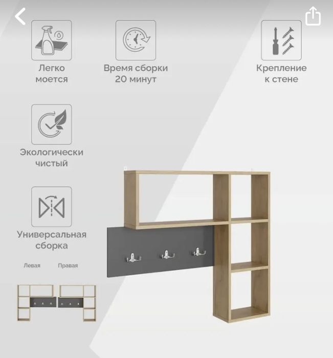 Вешалка настенная