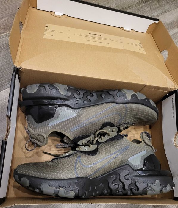 Nike React Vision Men’s Trainers Green/Black, номер 44.5, стелка 28.5см.