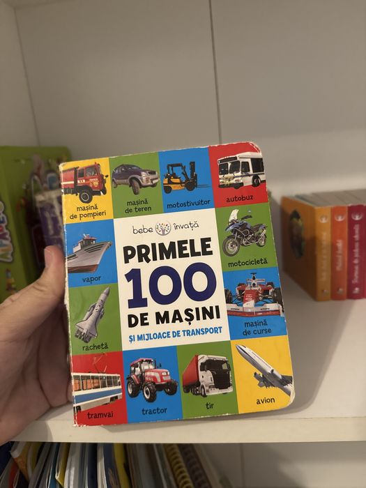 Set carti prima mea biblioteca + primele 100 de masini