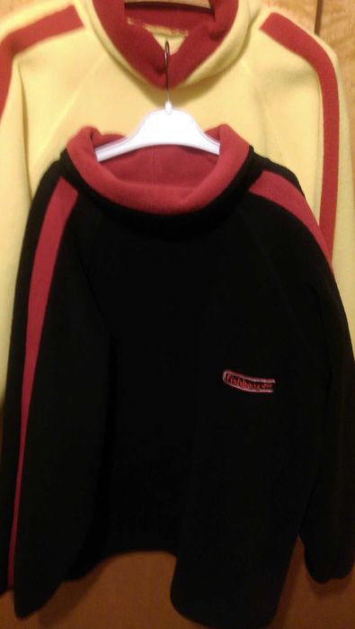 Дамска качествена блуза в червено и сиво