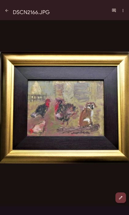 Tablou pictura, curte animale