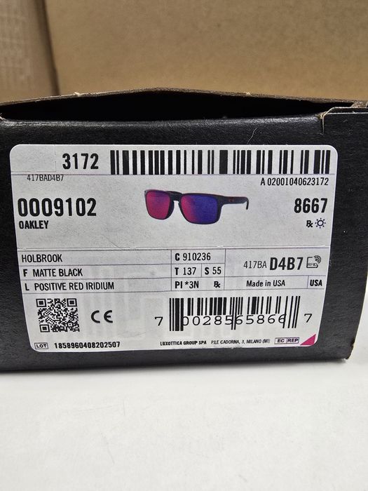 Ochelari Oakley Holbrook Matte Black Positive Red Iridium