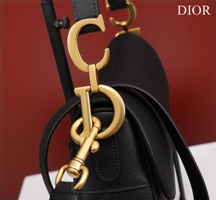 Geanta Christian Dior Saddle negru, tip Premium