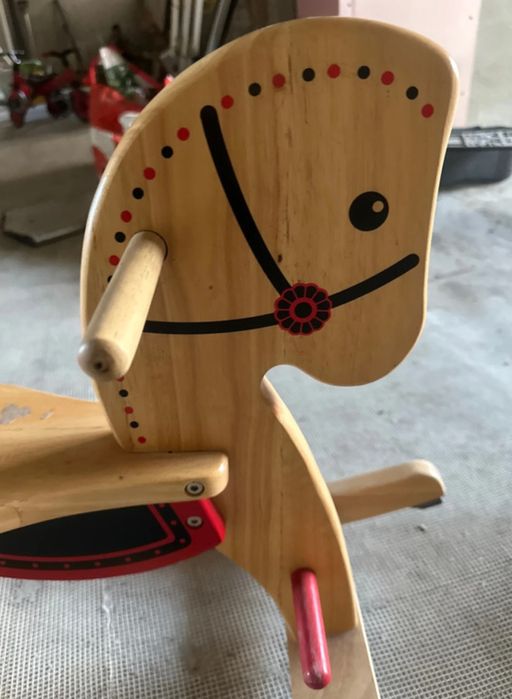 Calut din lemn/balansoar copii