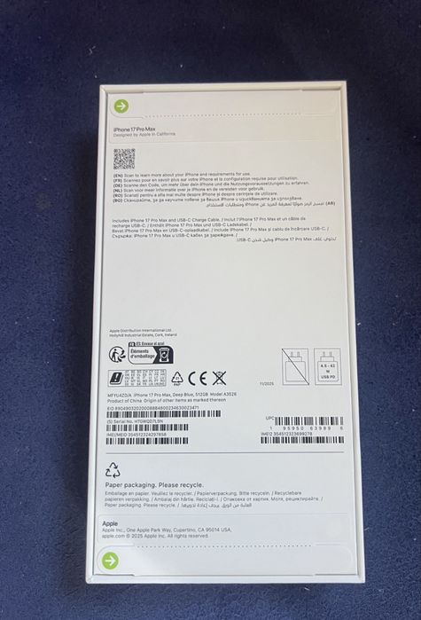 Iphone 17 Pro Max | 512GB | Sigilat
