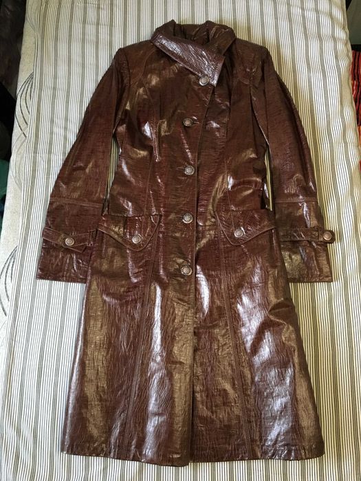 Haina dama din piele naturala, eleganta