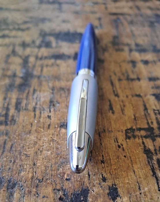 химикалка Сапи Sapi сребро със синьо Италия в кутия