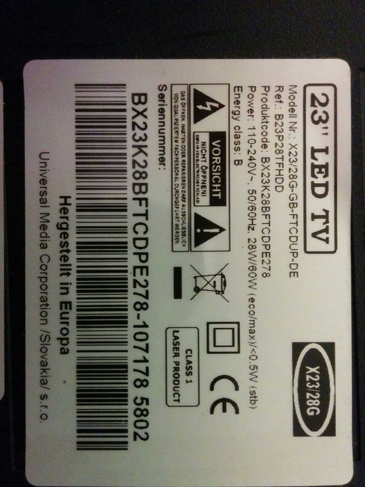 23" LED ТВ/Монитор "Blaupunkt"