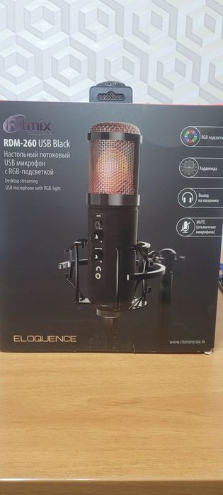 Микрофон Ritmix RDM-260 USB black