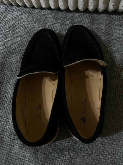 Продам лоферы чёрно-белые