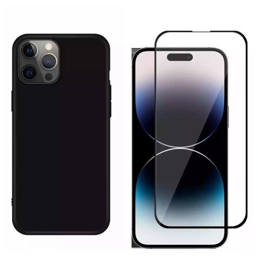 Iphone 14/15/16/17 PRO MAX PLUS Husa Tpu + Folie Sticla 11D/6D/PRIVACY