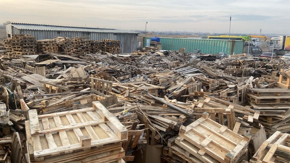 Дрова из паллет октабины