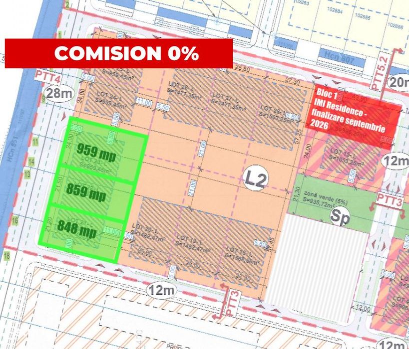 IMI Residence - Sanandrei - Parcela bloc cu autorizatie de constr. - C