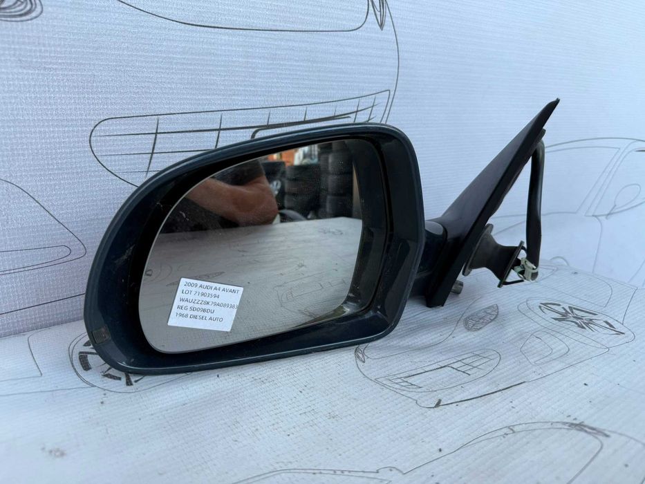Oglindă Retrovizoare Stânga Electrică 6 Pini Audi A4 S4 B8 8K 8K2857409D / 857409D 2009 / [2008-2015] / (5A3)
