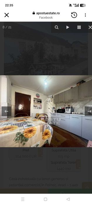 Casa de vânzare în Felnac pe principipala
