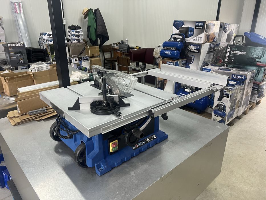 Стационарен циркуляр Scheppach HS105 2000W 250мм -роботна маса 920мм