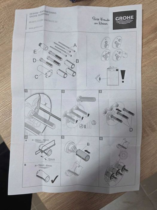 Grohe Piese de schimb - Set de extensie universal, 25 mm 14048000