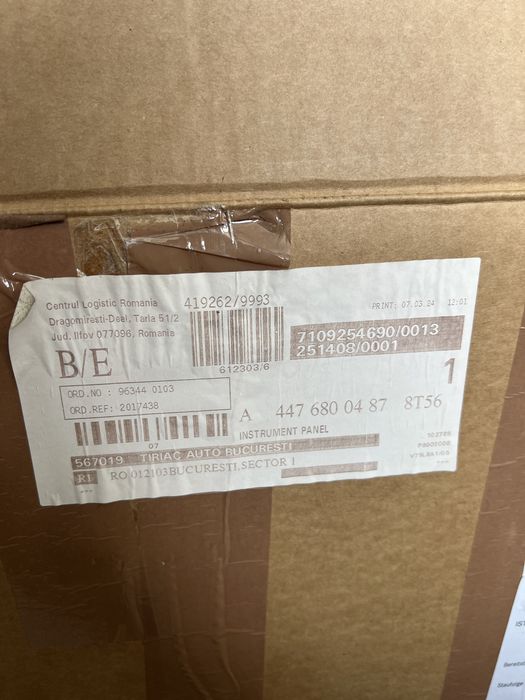 Mercedes V-Class Kit Airbag Volan Pasager Plansa Bord Noua