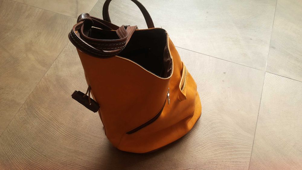 VERA PELLE MADE IN ITALY Genuine Leather раница естествена кожа 16-55