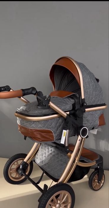 Коляска текнум с двумя насадками люлка  почти новая