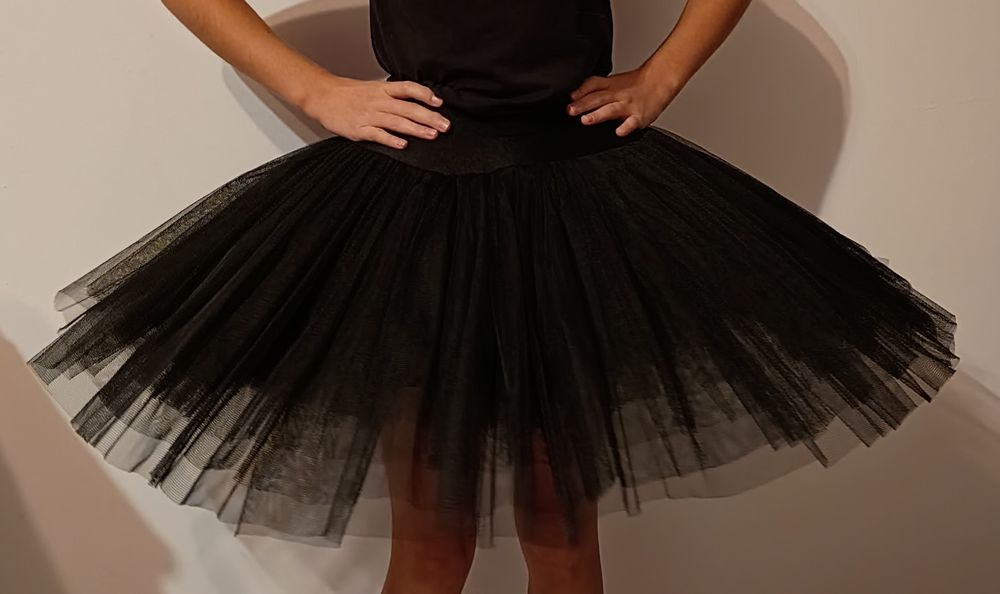 Tutu balet, negru, mărime S, 7 straturi