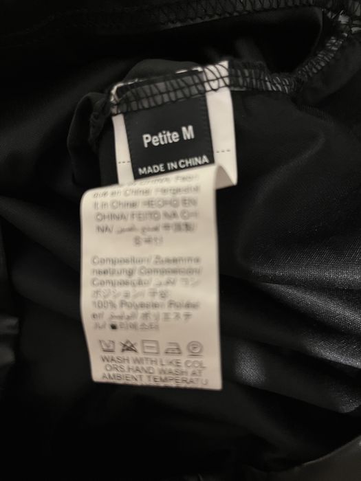 Нова черна рокля,  емитация на кожа, еластична