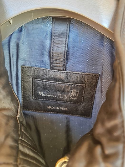 Geaca,Jacheta Piele Massimo Dutti Piele naturala,barbati L,scurta