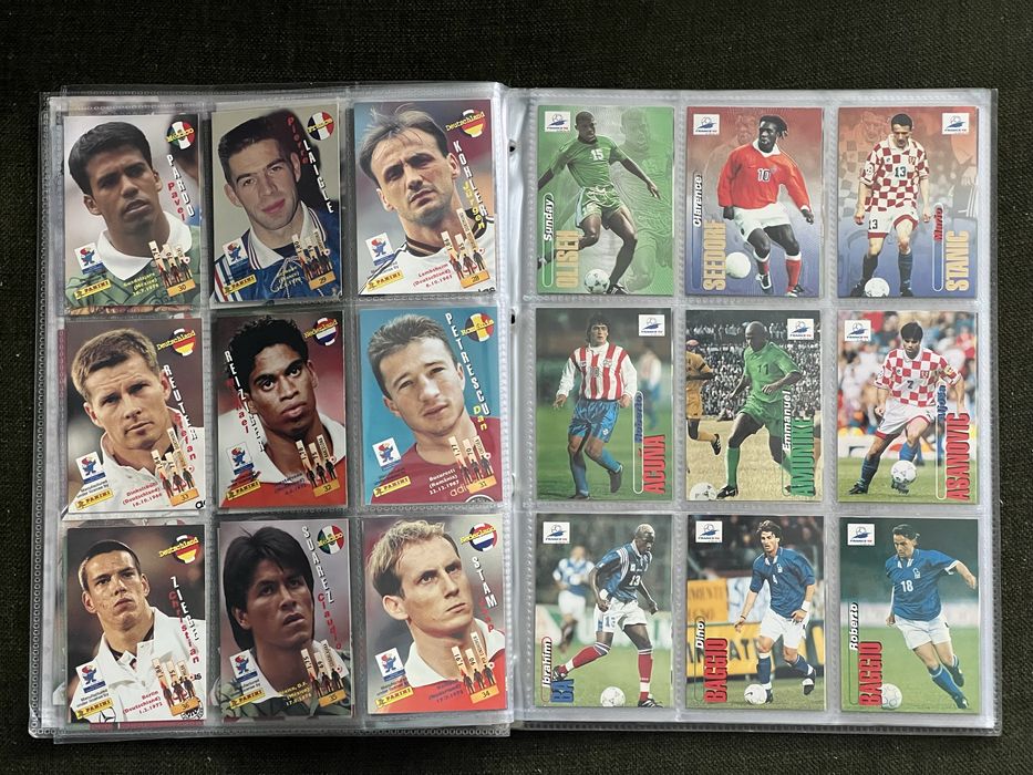 Panini World Cup 1998 Franta 98 Set Complet 100 Trading Cards / Binder