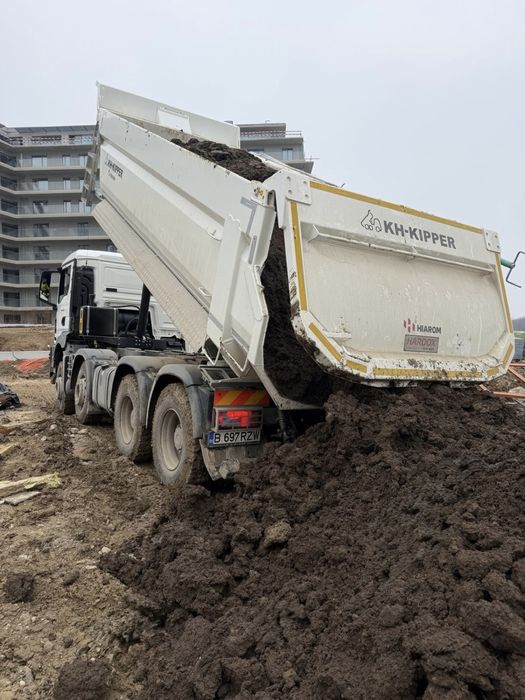 Pământ negru vegetal, Pămant de umplutură, nisip, basculante 18-22 mc