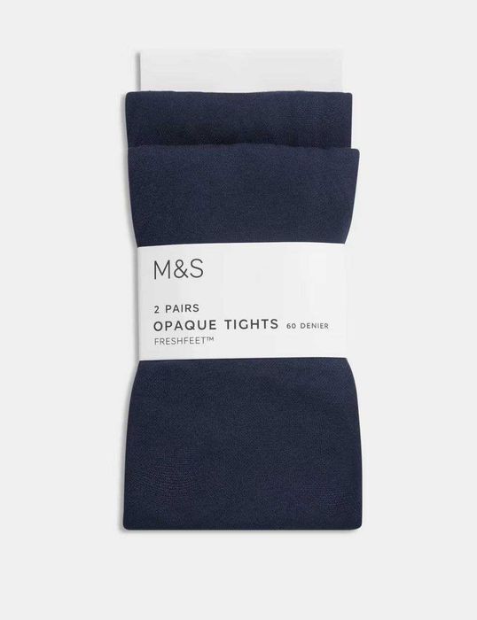 ‼️ Комплект из 2пар школьных колготок Marks & Spencer, 60 ден (Англия)