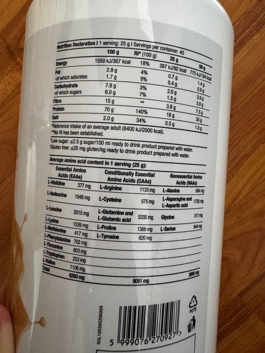 Supliment cu proteină și aromă de caramel sărat - BioTechUSA