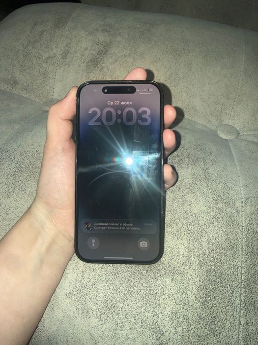 Iphone 14 pro 128 гб на черном цвете