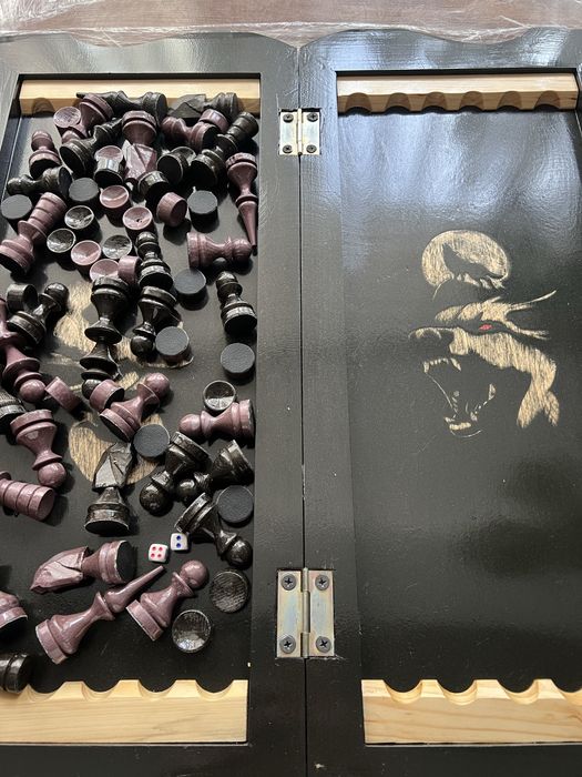 Набор 2 в 1 нарды+шахматы