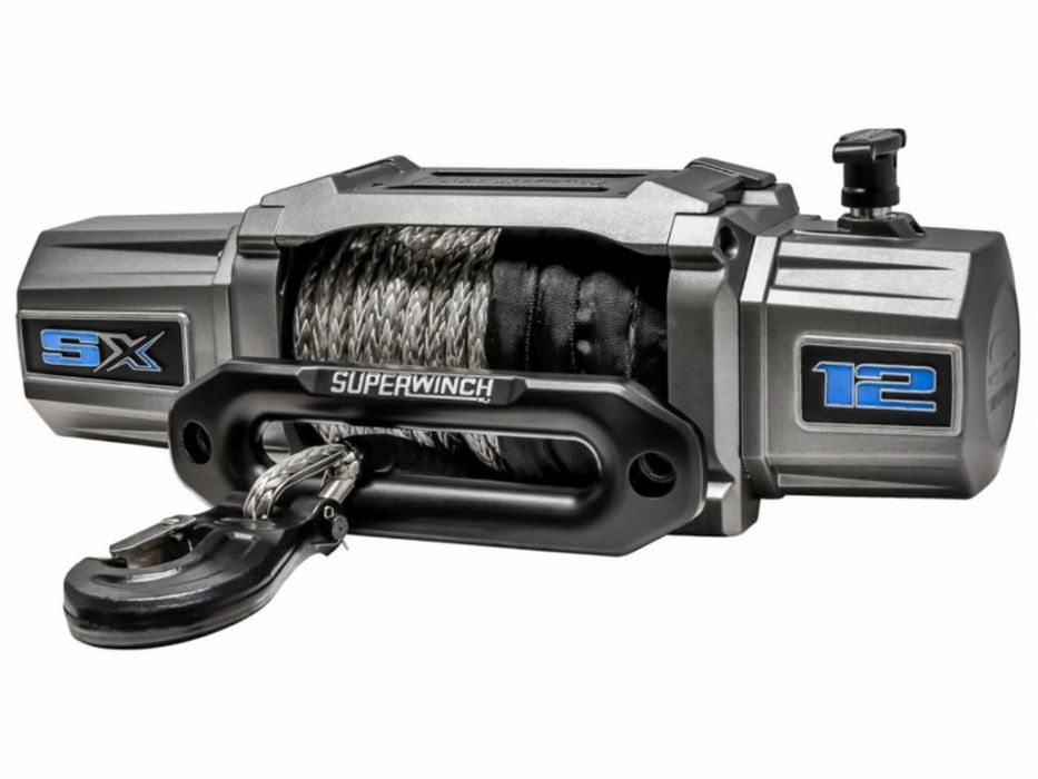 Troliu electric Superwinch SX12SR cu sufa sintetica 12000 lbs Off Road