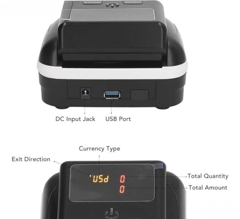 Детектор за фалшиви банкноти Банкното брояч Евро Долари