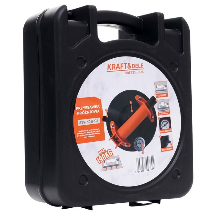 Ventuza electrica cu vid, capacitate 190 Kg, diametru 200 mm, Kraft