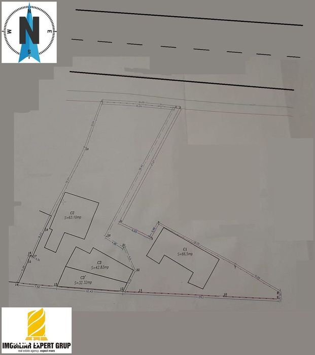 Militari I . Maniu stradal  814 mp desch 16 m ,utilitati.