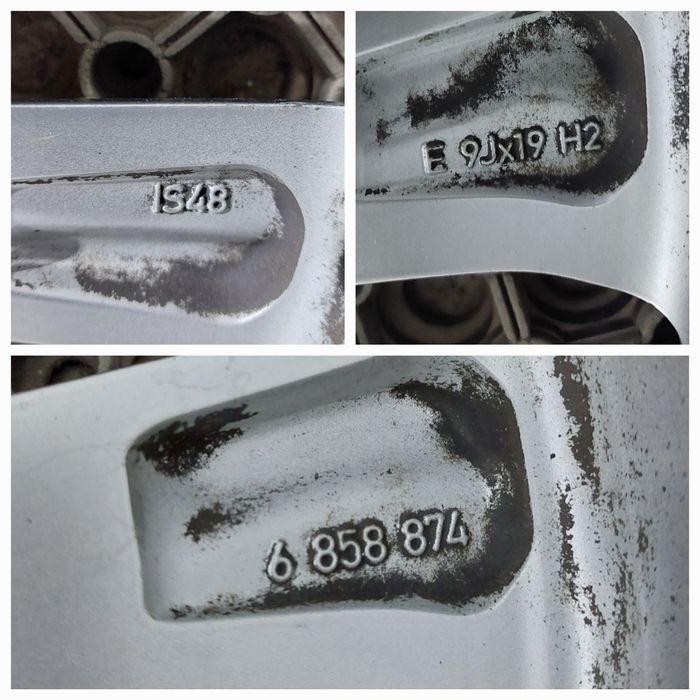 set jante 19 originale bmw x5 f15 e70 / x6 f16 style 595 9j et48 et18