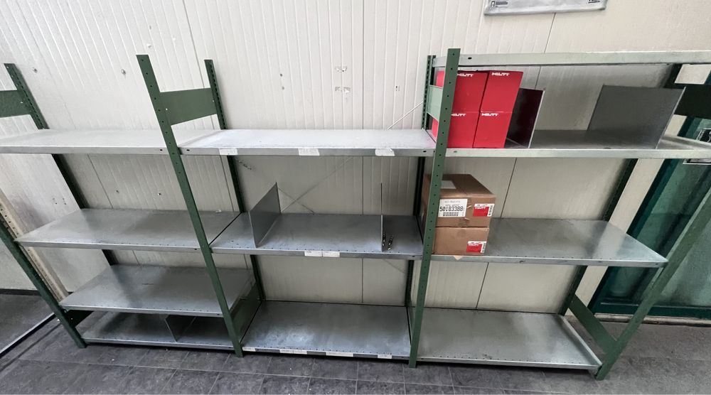 Немски метален стелаж Meta 800 кг на стелаж