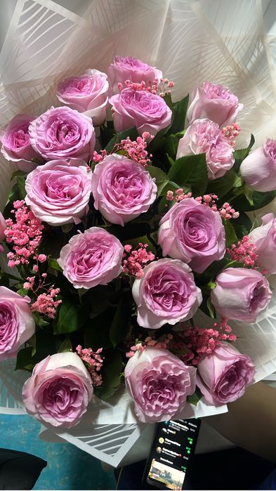 Цветы свежий 21роз