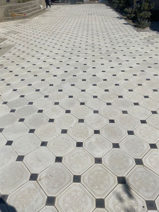 Укладка брусчатки тротуарный плитки